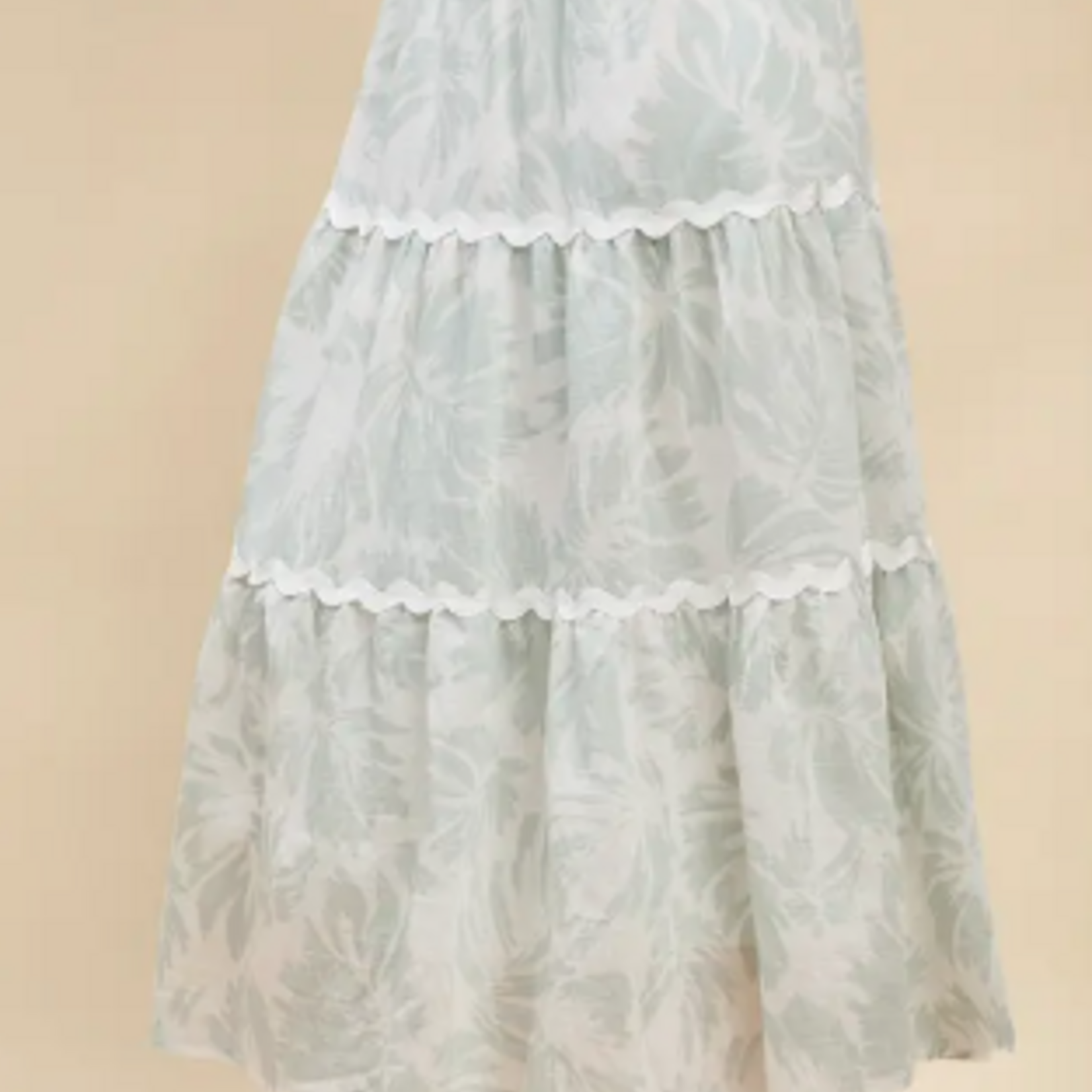 TCEC Palm Leaf Midi Skirt