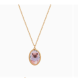 Catherine Rowe Pet Portraits Pug Pendent Short Necklace