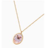 Catherine Rowe Pet Portraits Pug Pendent Short Necklace