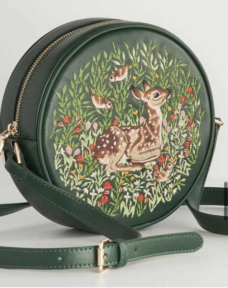 Fable Chloe Fawn Circle Bag Green