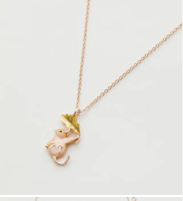 Fable Enamel Dormouse Short Necklace