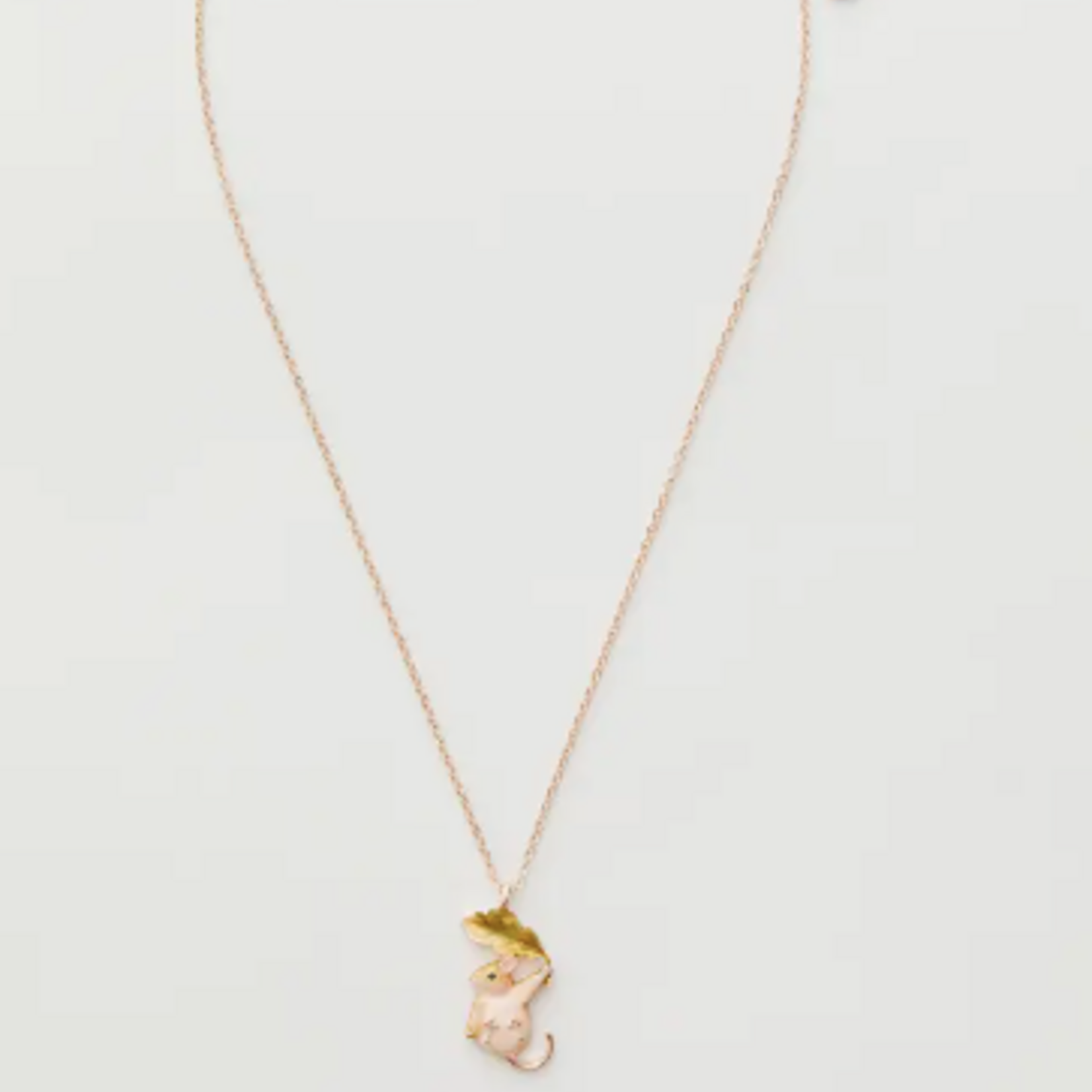 Enamel Dormouse Short Necklace