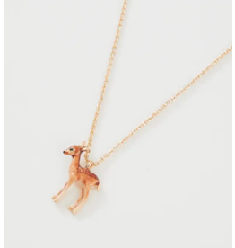 Fable Enamel Fawn Necklace