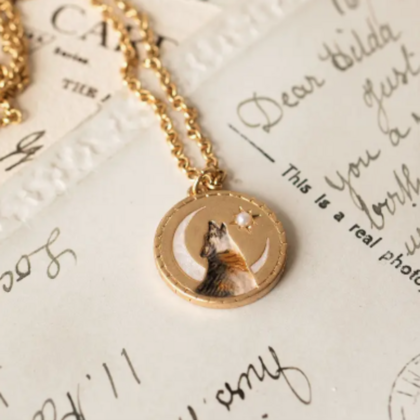 Wolf Spirit Guide Pendant Necklace