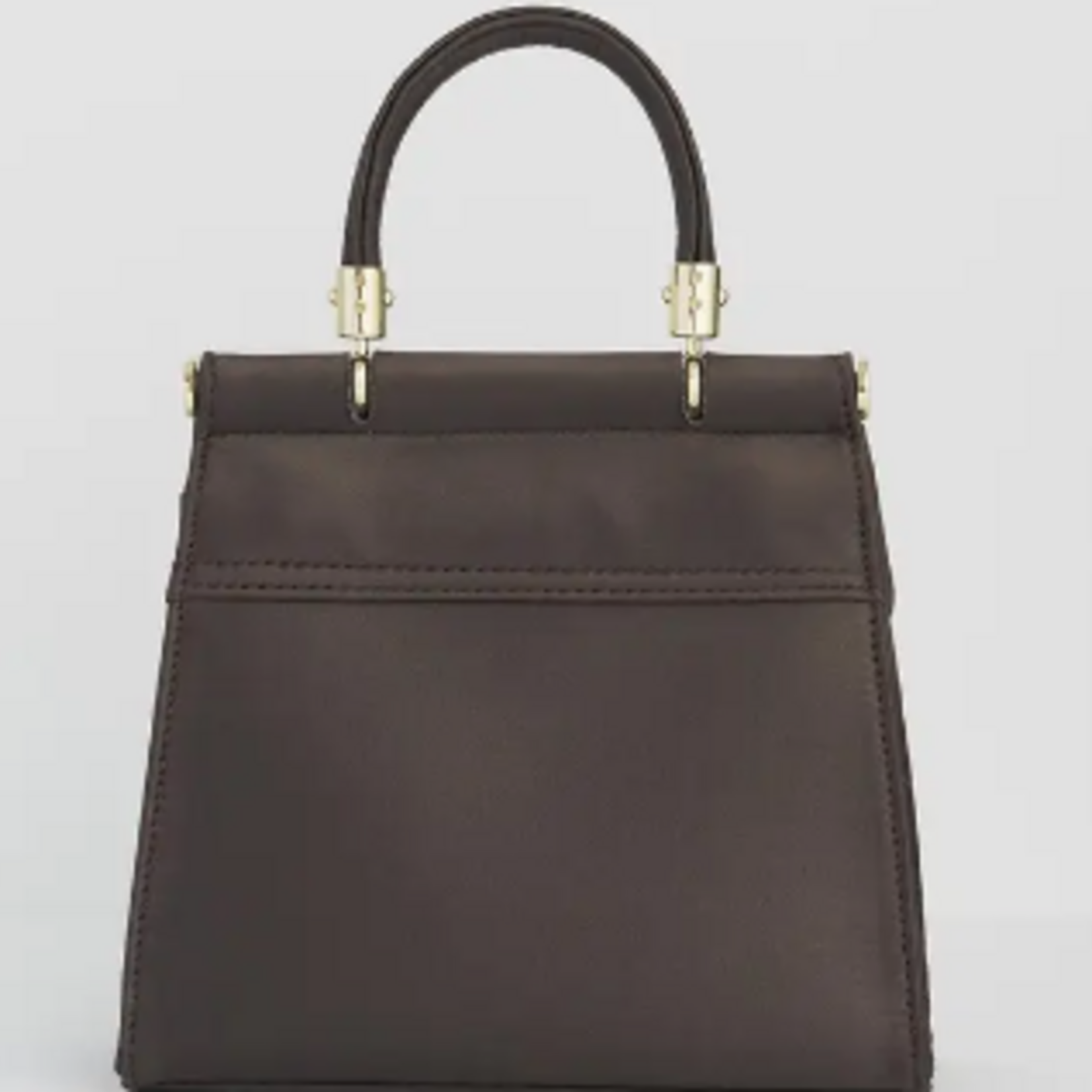 Wolf & Moon Embroidered Charcoal Satin Tote