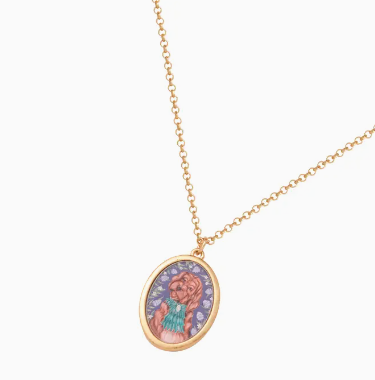 Fable Catherine Rowe Pet Portraits Doodle Pendent Short Necklace
