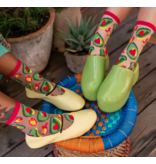 Avocado Lover Sheer Crew Sock
