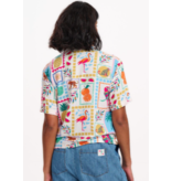 Sugarhill Brighton ODELE SHIRT OFF-WHITE, JUNGLE TILE