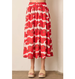 Tomato Printed Midi Skirt