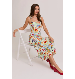'The Meal" Tie Midi Dress