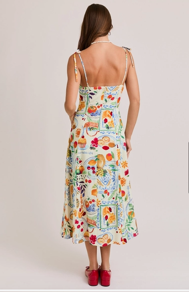 'The Meal" Tie Midi Dress