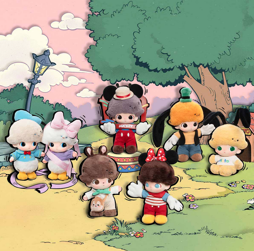 DIMOO WORLD × DISNEY Series-Vinyl Plush Keychain Blind Box