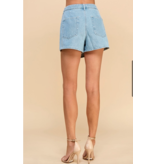 TCEC Light Denim Asymmetrical Skort