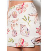 Shell Print Mini Skirt