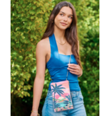 Island Time Sunrise Beaded Mini Crossbody Handbag