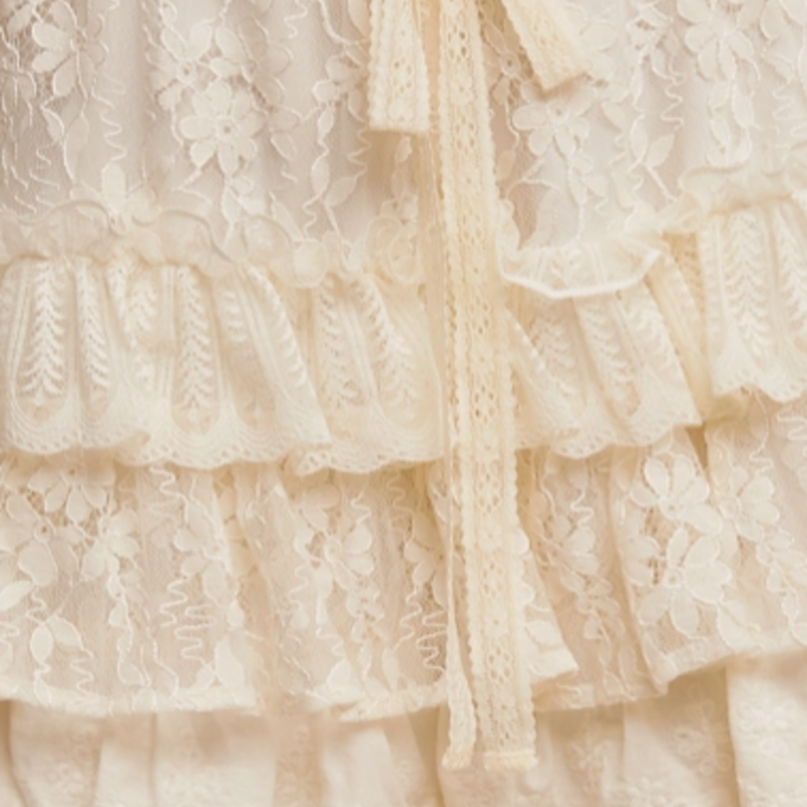 Lace Shorts with Ruffle Details