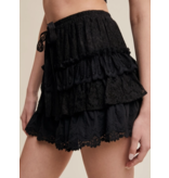 Lace Shorts with Ruffle Details