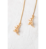 Dino-Mite T Rex Earring -18K Gold Plated