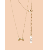 Tiny Bow Necklace 18k Gold Plated
