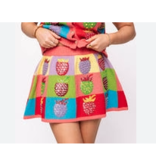 Queen of Sparkles Colorblock Strawberry Skirt