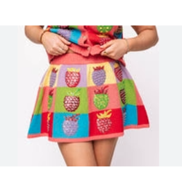 Queen of Sparkles Colorblock Strawberry Skirt