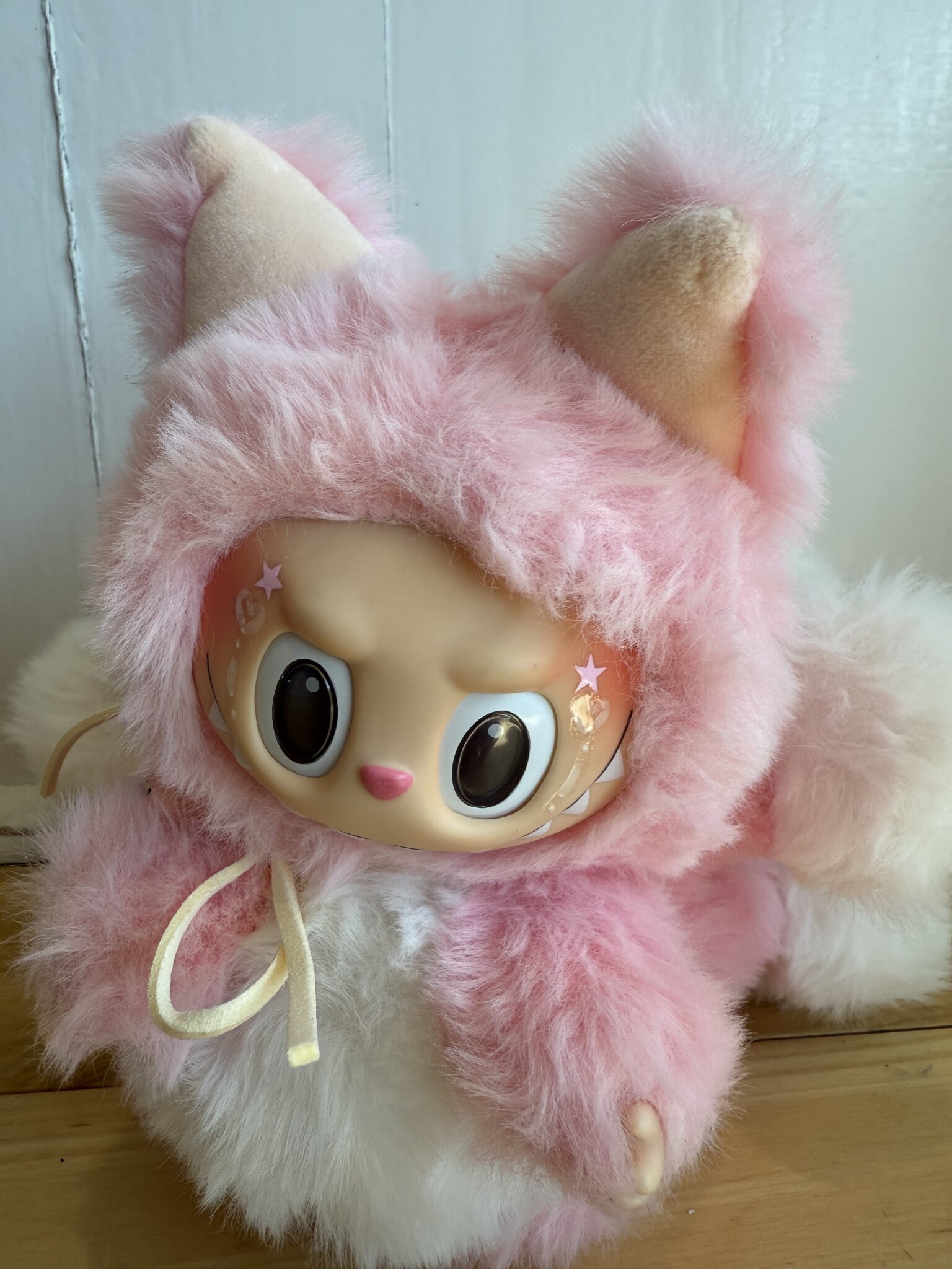 Nine Tail Fox Monster Pink with White Tail