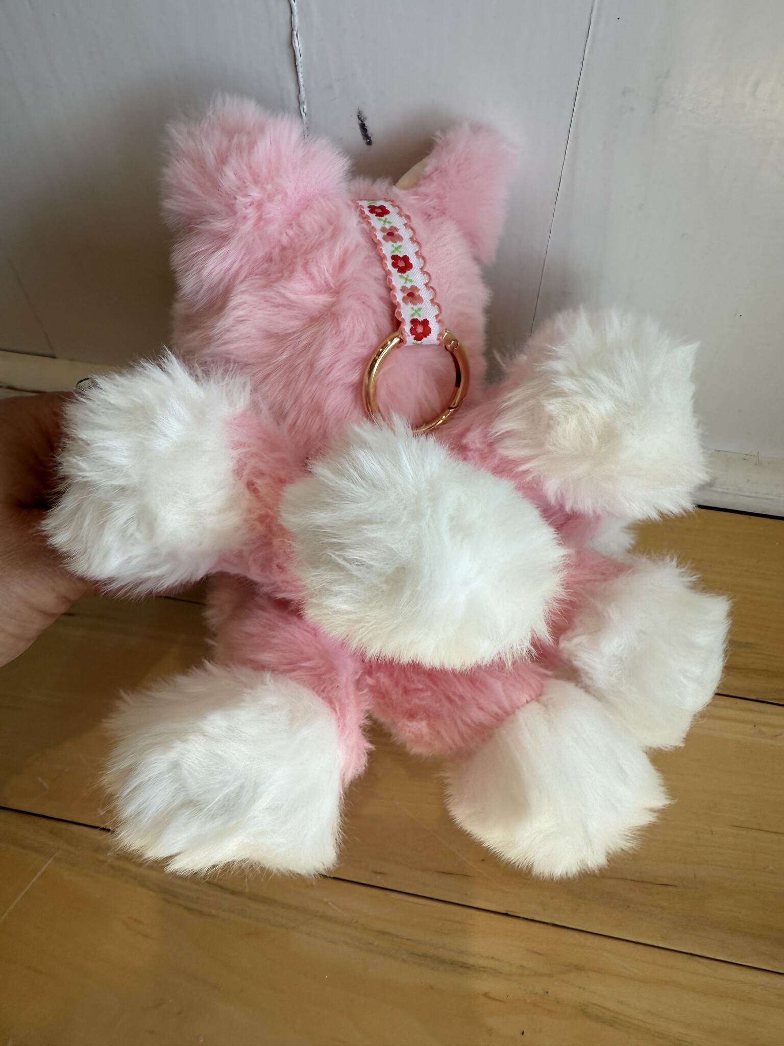 Nine Tail Fox Monster Pink with White Tail