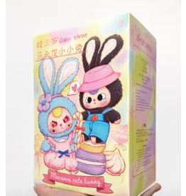 Baby three -Macaron rabbit stuffed blind box