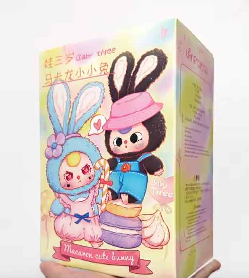 Baby Three Baby three -Macaron rabbit stuffed blind box