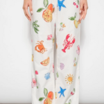 Summer Print Drawstring Pants