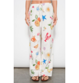 Summer Print Drawstring Pants