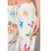 Summer Print Drawstring Pants