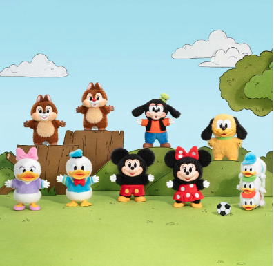 Mickey Family Cute Together Keychain Series Figures