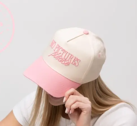 No Pictures Please Baseball Cap