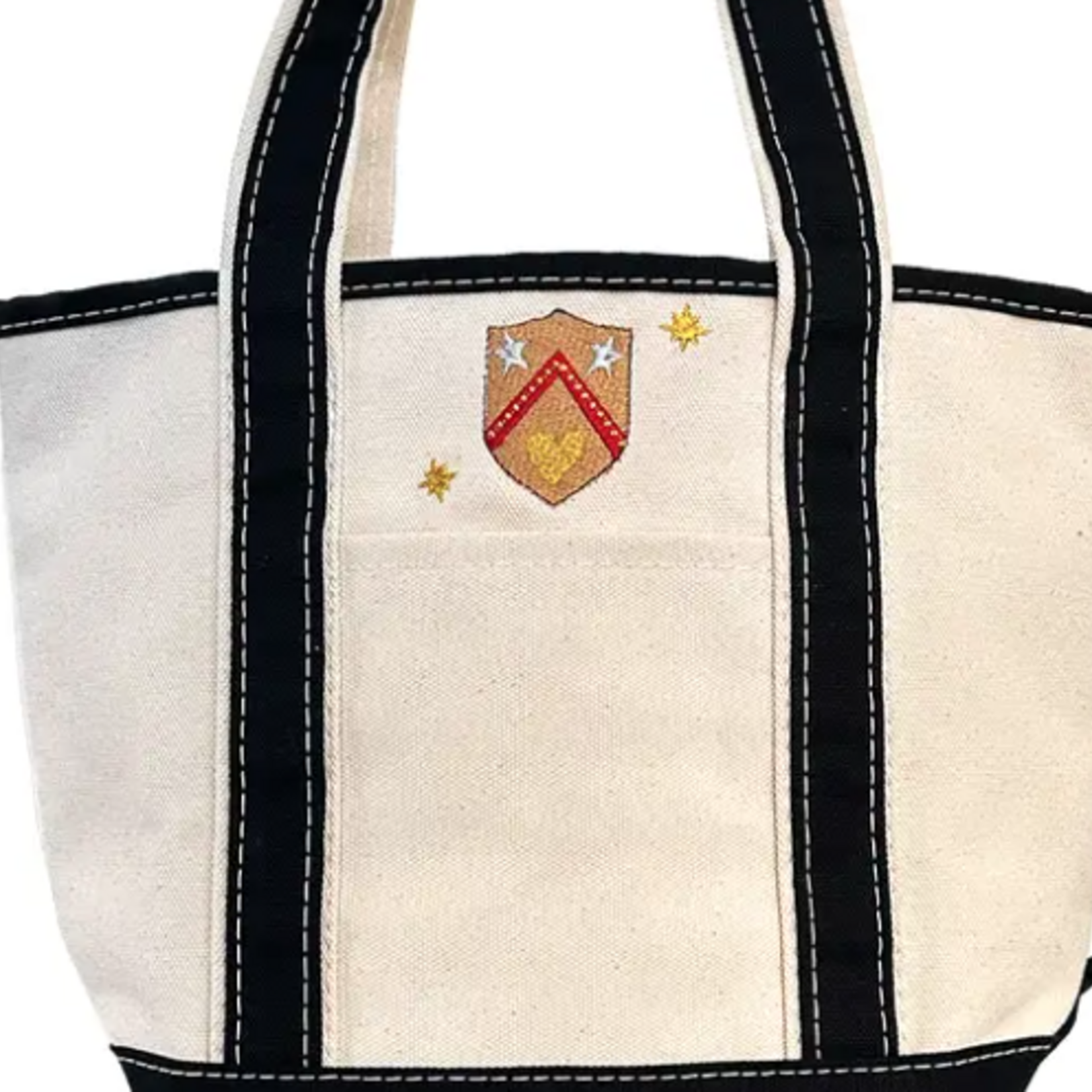 Metal Heart Mini Canvas Tote Bag Vintage Inspired