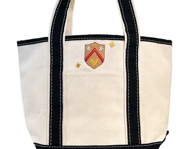 Metal Heart Mini Canvas Tote Bag Vintage Inspired