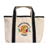 Everything’S Fine! Mini Canvas Tote Bag Vintage Inspired