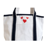 Wild At Heart Mini Canvas Tote Bag Vintage Inspired