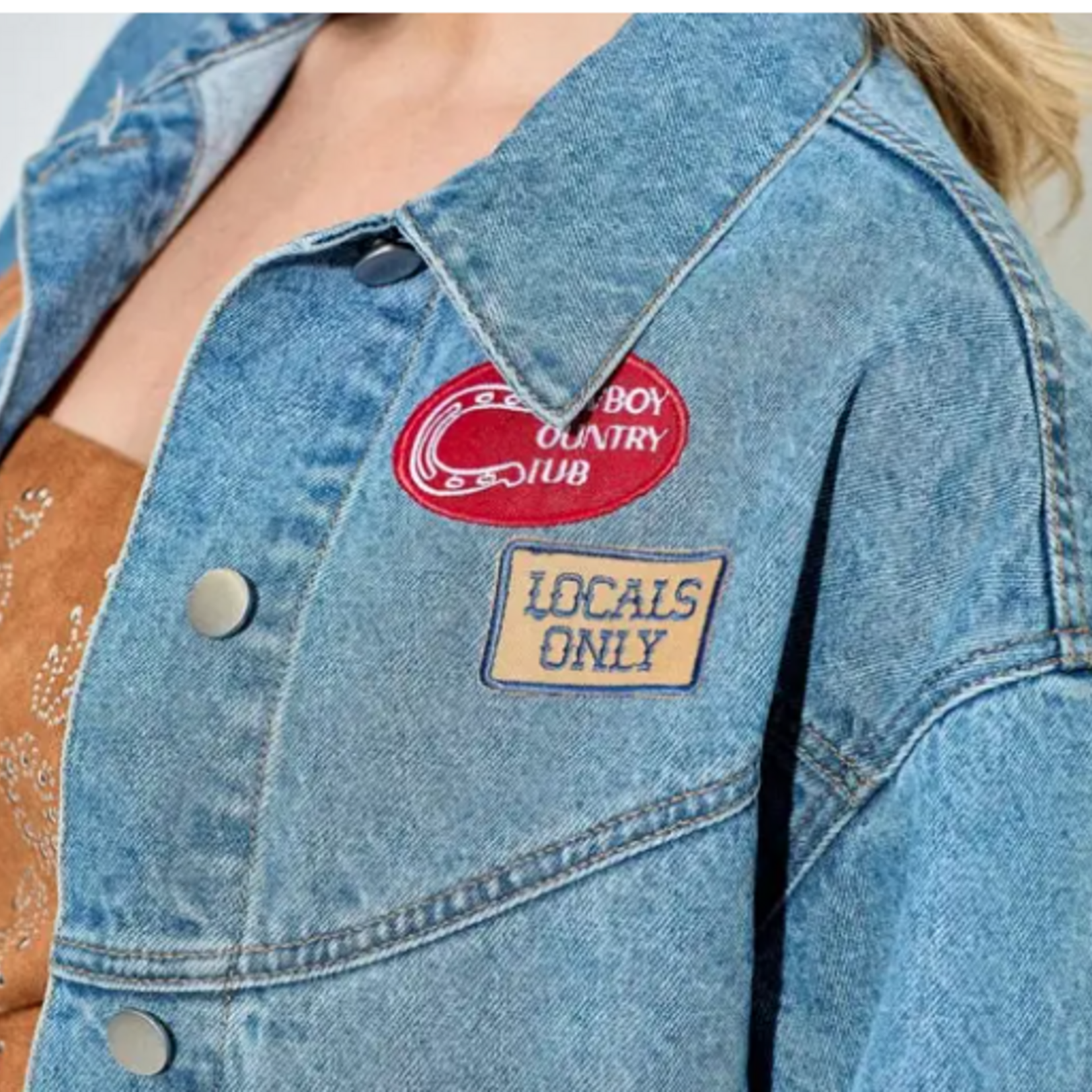 Western Patch Denim Jacket