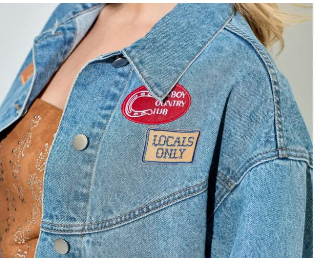 Western Patch Denim Jacket