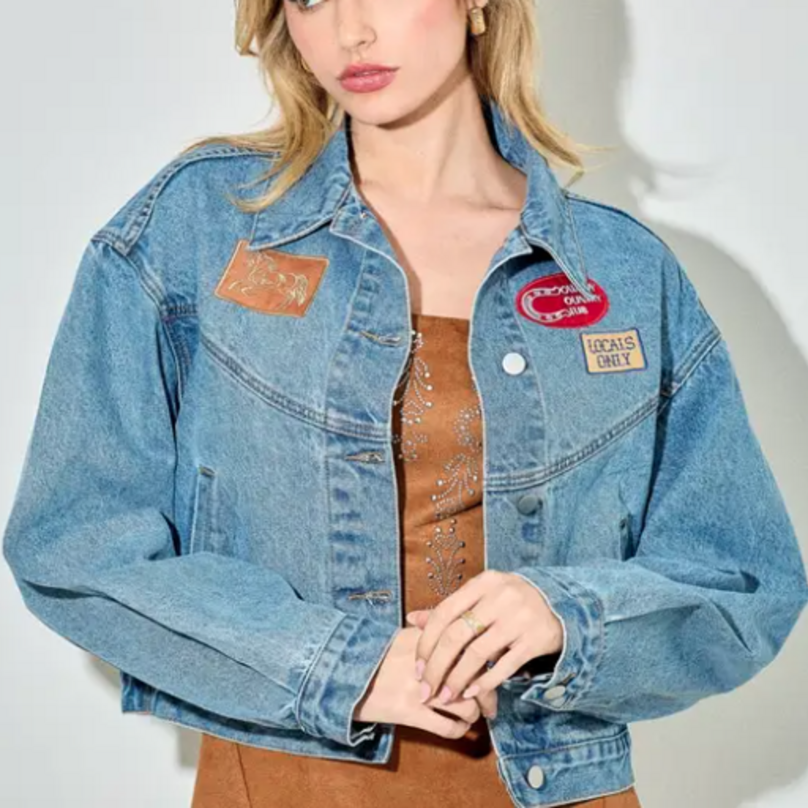 Western Patch Denim Jacket