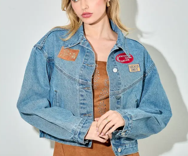 Western Patch Denim Jacket