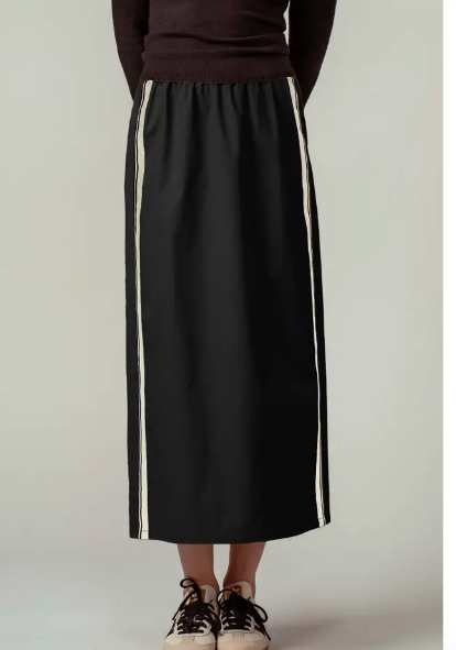 Sporty Stripe Maxi Skirt