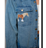 Horse Embroidered Denim Shirt