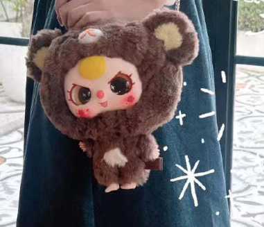 Baby three Big head baby zipper bag blind box