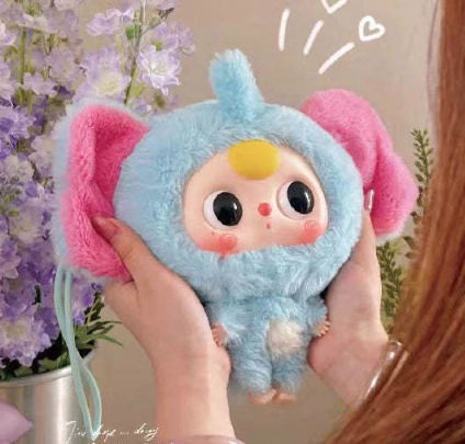 Baby three Big head baby zipper bag blind box