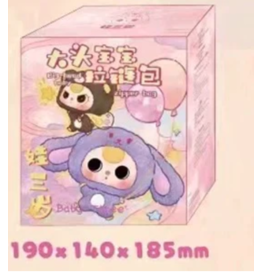 Baby three Big head baby zipper bag blind box