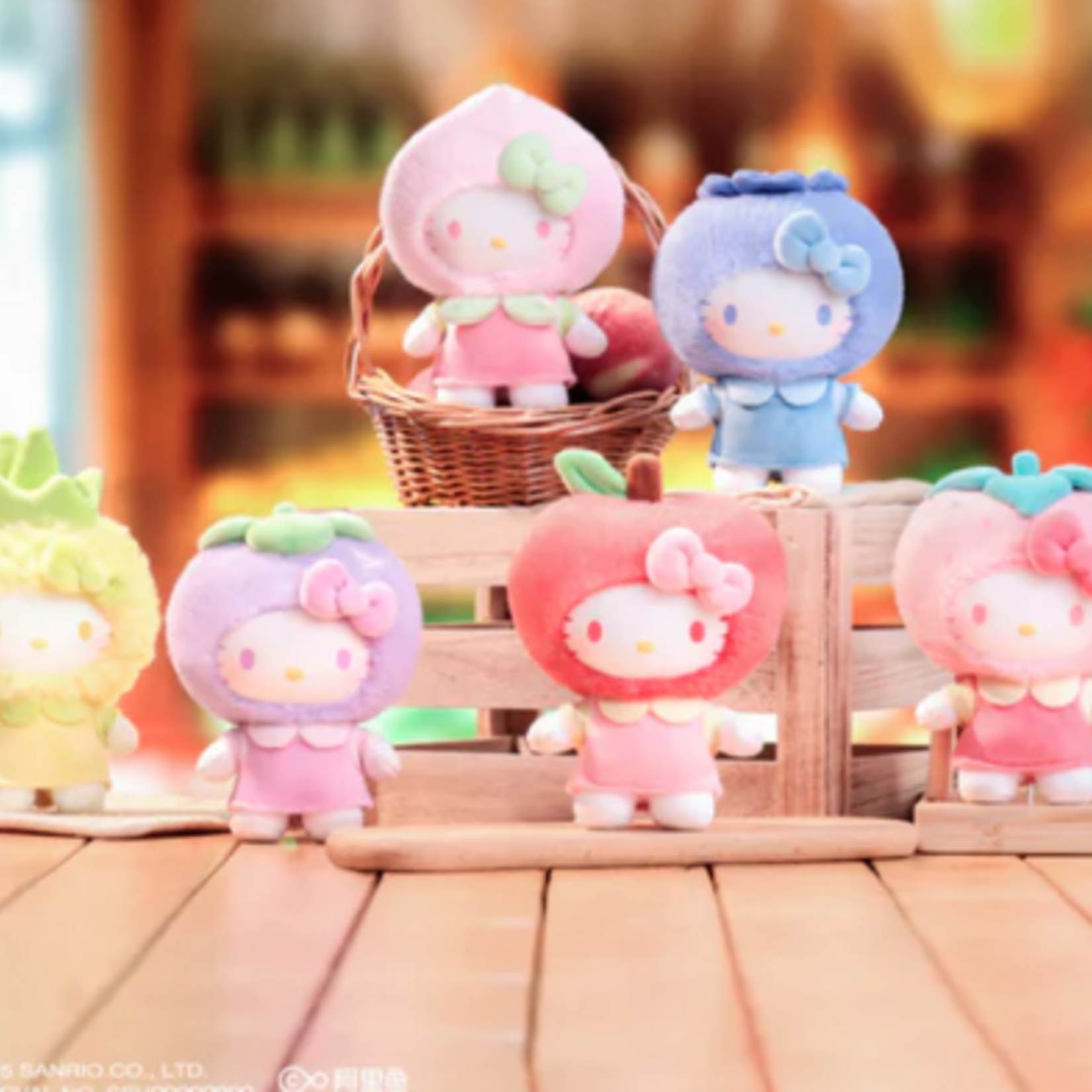 Sanrio Hello Kitty Fruity Paradise Vinyl Plush Keychain Gift Blind Box