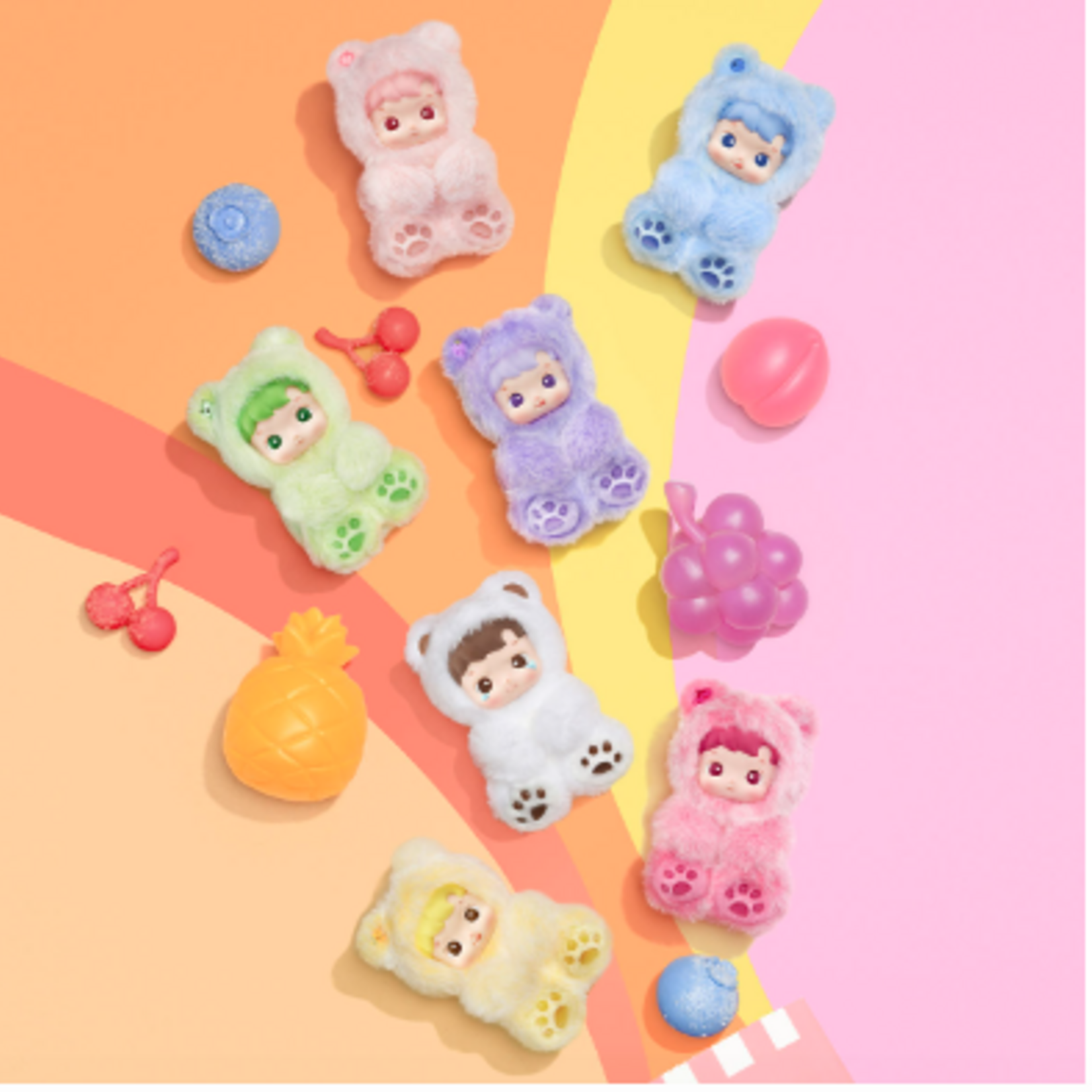 HACIPUPU Gummy Bear Series-Vinyl Plush Pendant Blind Box