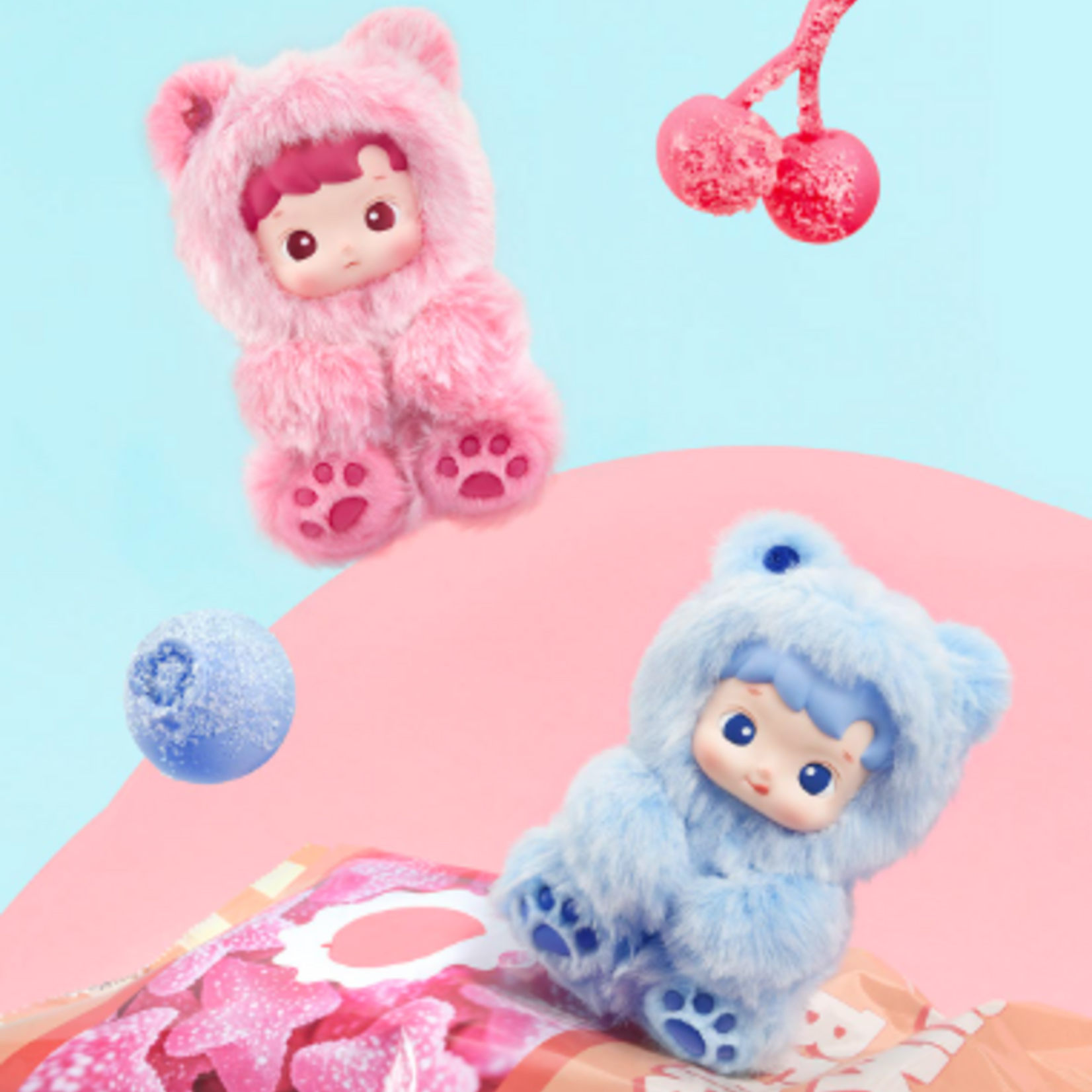 HACIPUPU Gummy Bear Series-Vinyl Plush Pendant Blind Box